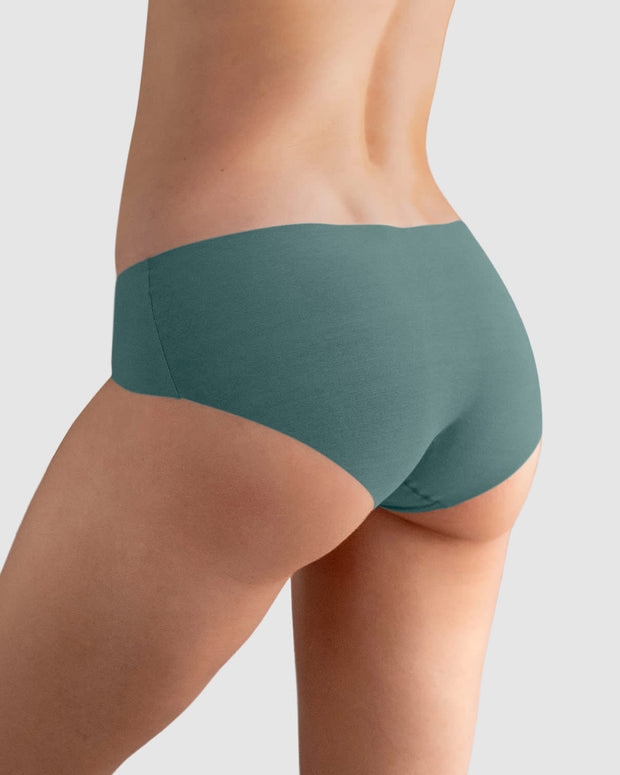 Braga culotte invisible ultraplano sin elásticos y de pocas costuras#color_b25-verde-pino