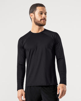 Camiseta deportiva de manga larga con protección UV#color_700-negro